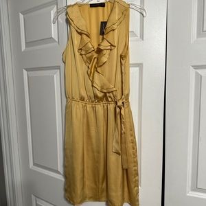 NWT The Limited Sz. 8 golden yellow silk dress